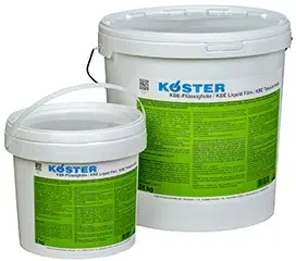 KBE Liquid Film is recommended as a primer prior to placement of the bitumen joint sealing strip